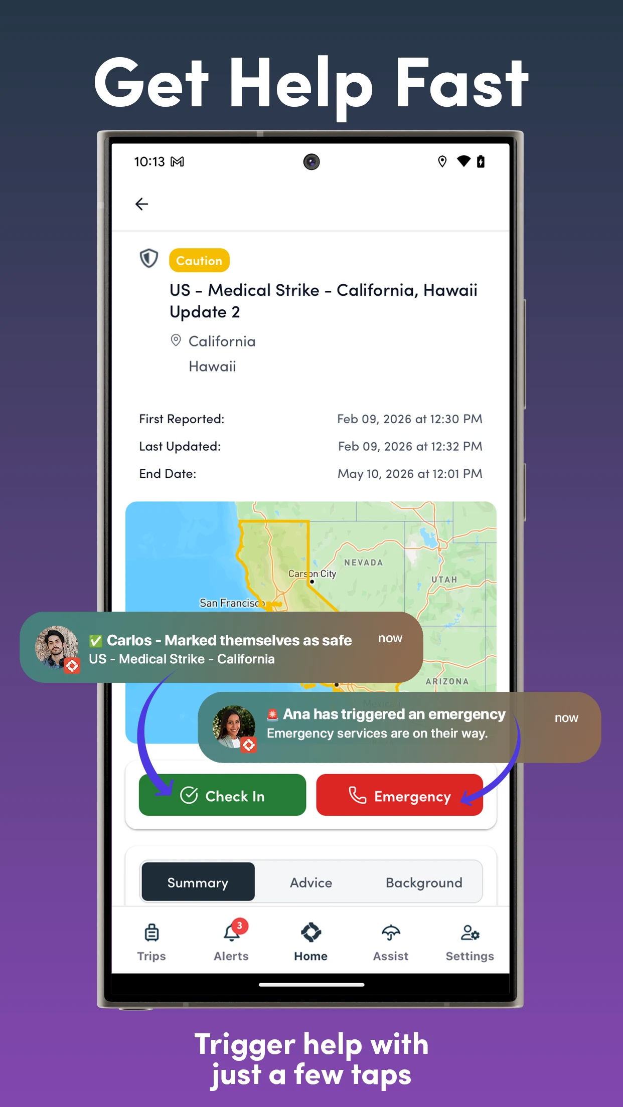 OZZI: Travel & Personal Safety screenshot